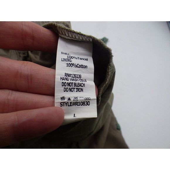 DO+BE Women’s Drawstring detailing Tencel Joggers, Size L, Olive - Picture 12 of 12